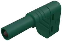 SKS Hirschmann LAS S W Veiligheids lamellenstekker Stekker, haaks Stift Ø: 4 mm Groen 1 stuk(s)