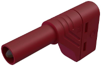 SKS Hirschmann LAS S W Veiligheids lamellenstekker Stekker, haaks Stift Ø: 4 mm Rood 1 stuk(s)