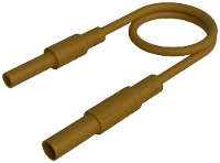 SKS Hirschmann MAL S GG B 100/2,5 br Veiligheidsmeetsnoer 4mm veiligheidsstekker 4mm veiligheidsbus 100 cm Bruin 1 stuk(s)