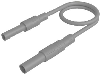 SKS Hirschmann MAL S GG B 100/2,5 gr Veiligheidsmeetsnoer 4mm veiligheidsstekker 4mm veiligheidsbus 100 cm Zwart 1 stuk(s)