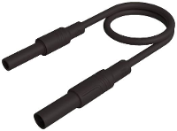 SKS Hirschmann MAL S GG B 100/2,5 sw Veiligheidsmeetsnoer 4mm veiligheidsstekker 4mm veiligheidsbus 100 cm Zwart 1 stuk(s)