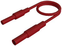 SKS Hirschmann MAL S GG B 25/2,5 rt Veiligheidsmeetsnoer 4mm veiligheidsstekker 4mm veiligheidsbus 25 cm Rood 1 stuk(s)
