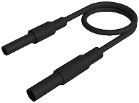 SKS Hirschmann MAL S GG B 25/2,5 sw Veiligheidsmeetsnoer 4mm veiligheidsstekker 4mm veiligheidsbus 25 cm Zwart 1 stuk(s)