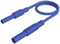 SKS Hirschmann MAL S GG B 50/2,5 bl Veiligheidsmeetsnoer 4mm veiligheidsstekker 4mm veiligheidsbus 50 cm Blauw 1 stuk(s)
