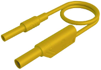 SKS Hirschmann MAL S WS B 25/2,5 ge Veiligheidsmeetsnoer 4mm veiligheidsbus 4mm veiligheidsstekker, stapelbaar 25 cm Geel 1 stuk(s)