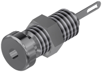 Hirschmann Test & Measurement MBU 1 Miniatuur laboratoriumconnector Bus, inbouw verticaal Stift Ø: 2 mm Zilver 1 stuk(s)