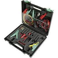SKS Hirschmann PMS SKS Electronic Veiligheids krokodilklemmenset Steekaansluiting 4 mm, Steekaansluiting 2 mm, Steekaansluiting 0.64 Mm CAT III 1000 V Zwart,