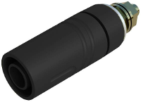 SKS Hirschmann SAB 2600 G M4 Au Veiligheids labconnector, female Bus, inbouw verticaal Stift Ø: 4 mm Zwart 1 stuk(s)