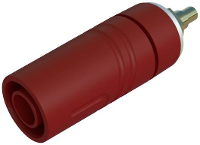 SKS Hirschmann SAB 2640 LK Au Veiligheids labconnector, female Bus, inbouw verticaal Stift Ø: 4 mm Rood 1 stuk(s)