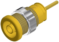 SKS Hirschmann SEB 2630 S1,9 Veiligheids labconnector, female Bus, inbouw verticaal Stift Ø: 4 mm Geel 1 stuk(s)