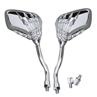 Skull Claw Rear View Mirrors For Motorcycle Harley Honda Suzuki Yamaha