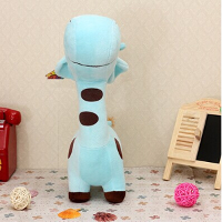 Sky Blue Plush Baby Toy Cute Plush Giraffe Colorful Doll Gift