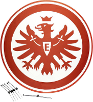 Sky Vision Eintracht Frankfurt 68 cm Zwart, Rood, Wit