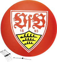 Sky Vision VFB Stuttgart 68 cm Wit rood
