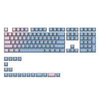 SKYLOONG 126 toetsen Blauw Enchantress GK7 PBT Pudding Keycap Set Vier zijden Shine Through Effect Custom Keycaps voor m