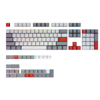 SKYLOONG 137 Toetsen Licht Grijs&Wit&Rood PBT Keycap Set OEM Profiel Double Shot Aangepaste Keycaps voor Mechanische Toe