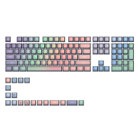 SKYLOONG GK7 126 Toetsen Mechanisch Toetsenbordtoetsen Set Roze Regenboog Zwarte Transparante Jelly PBT Aangepaste Keyca
