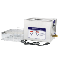 SKYMEN 040S 10L Ultrasone Reiniger Digitale Timer Verwarming Sonic Bad Machine voor Metalen Onderdelen PCB Ultrasoon Rei