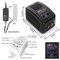 Skyrc E4 Balance Charger 100 240v Cells Lipo Life 20w 1a 2a 3a