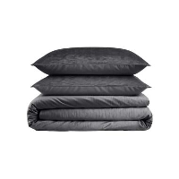 Dekbedovertrek Velvet Cartier 200x220   Fluweelzacht Uni Design   Antraciet