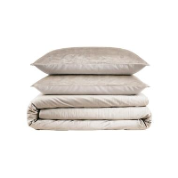 Dekbedovertrek Velvet Cartier 200x220   Fluweelzacht Uni Design   Crème