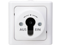 Sleutelschakelaar Blueelectric Kopp 561702018 1 Stuks Compleet Spatwaterdicht Arctisch Wit