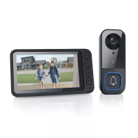 Slim Wireless Video deurbelcamera Full HD Infrared Nachtzicht Twee weg Audio 150 m bereik Huishoudelijke video deurbel m