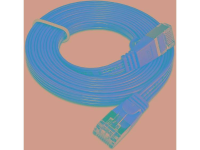 Slim Wirewin PKW STP SLIM KAT6 0.25 RT RJ45 Netwerk Aansluitkabel CAT 6 U/FTP 0.25 M Rood Plat