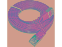 Slim Wirewin PKW STP SLIM KAT6 1.0 GE RJ45 Netwerk Aansluitkabel CAT 6 U/FTP 1.00 M Geel Plat