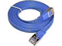 Slim Wirewin PKW STP SLIM KAT6 2.0 BL RJ45 Netwerk Aansluitkabel CAT 6 U/FTP 2.00 M Blauw Plat