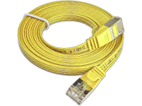 Slim Wirewin PKW STP SLIM KAT6 3.0 GE RJ45 Netwerk Aansluitkabel CAT 6 U/FTP 3.00 M Geel Plat