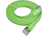 Slim Wirewin PKW STP SLIM KAT6 3.0 GN RJ45 Netwerk Aansluitkabel CAT 6 U/FTP 3.00 M Groen Plat