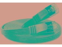 Slim Wirewin PKW STP SLIM KAT6 3.0 SW RJ45 Netwerk Aansluitkabel CAT 6 U/FTP 3 m Zwart Plat