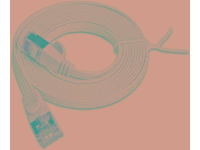Slim Wirewin PKW STP SLIM KAT6 3.0 WS RJ45 Netwerk Aansluitkabel CAT 6 U/FTP 3 m Wit Plat