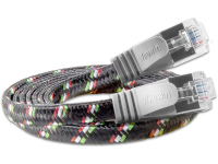 Slim Wirewin PKW TOUGH STP K6 5.0 RJ45 Netwerk Aansluitkabel CAT 6 U/FTP 5 m Grijs Plat