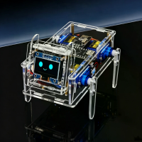 Slimme AI spraak elektronische biomimetische mechanische hond 2,4G bediening Grafische programmering HXFB visuele roboti