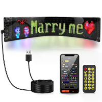 Slimme Bluetooth Flexibele LED Pixel Screen Strip 5V USB DIY Graffiti Logo LED Matrix Pixel Scrollend Display Advertenti