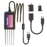 Slimme Bodemtester NPK pH meter 8 in 1 Bodemvochtigheids  Temperatuur  Luchtvochtigheidssensor voor Tuin iOS Android Har