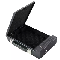 Slimme Vingerafdruk Kluis met Tuya App 29cm x 19cm x 6.3Cm Ijzeren Constructie Alarm Systeem Veilige Opslag Geavanceerde