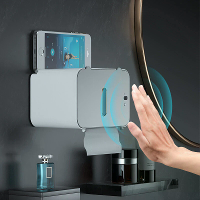 Slimme wandgemonteerde automatische papierdispenser inductie toiletpapierhouder plank automatische papieruit toiletpapie
