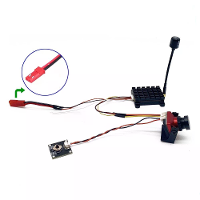 SLONWAKE 5.8G 48CH 1600mW FPVzender VTX met 1500TVL AIO 130° camera Ondersteunt FatShark protocol MMCX 2 4S voeding voor