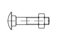 TOOLCRAFT 111329 Platbolschroef M16 400 mm Buitenzeskant DIN 603 Staal 10 stuk(s)