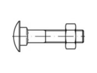 TOOLCRAFT 111401 Platbolschroef M8 190 mm Buitenzeskant DIN 603 Staal Galvanisch verzinkt 50 stuk(s)