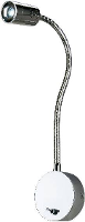 Led Wandlamp 1 W Warm Wit Slv Dio Flex Plate 146682 Chroom