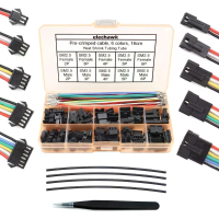 SM type 2,54 mm Pitch connector kit SM 2,5 mm connectors mannelijk/vrouwelijk pluggen sockets met 22AWG voorgemonteerde