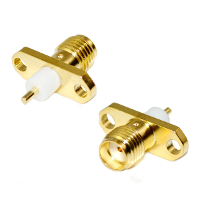 Sma Female With 2 Holes Flange Mount Panel Connector