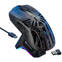 Smailwolf M8 Triple Mode Draadloze Gaming Muis PAW3311 Sensor 12000DPI 72g Lichtgewicht Voedingsdisplay Esports Muis met