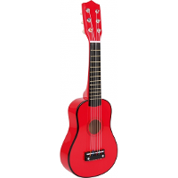 Small Foot Houten gitaar 53 cm rood voor kinderen
