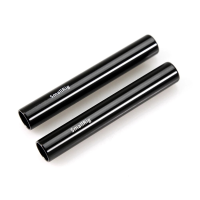 SmallRig 1049 Zwarte aluminiumlegering 15 mm staaf Camerarailstang   4 inch (paar verpakking) voor monitor EVF montagebe