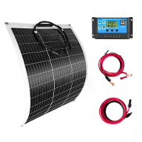 SMARAAD 100W / 200W Zonnepaneel Kit Flexibel Monokristallijn Hoge Efficiëntie Zonnepaneel voor Off Grid RV Kampeerkracht
